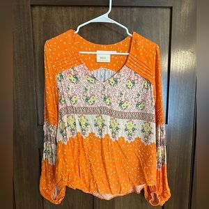 Maeve by Anthropologie Ceresco Peasant Top